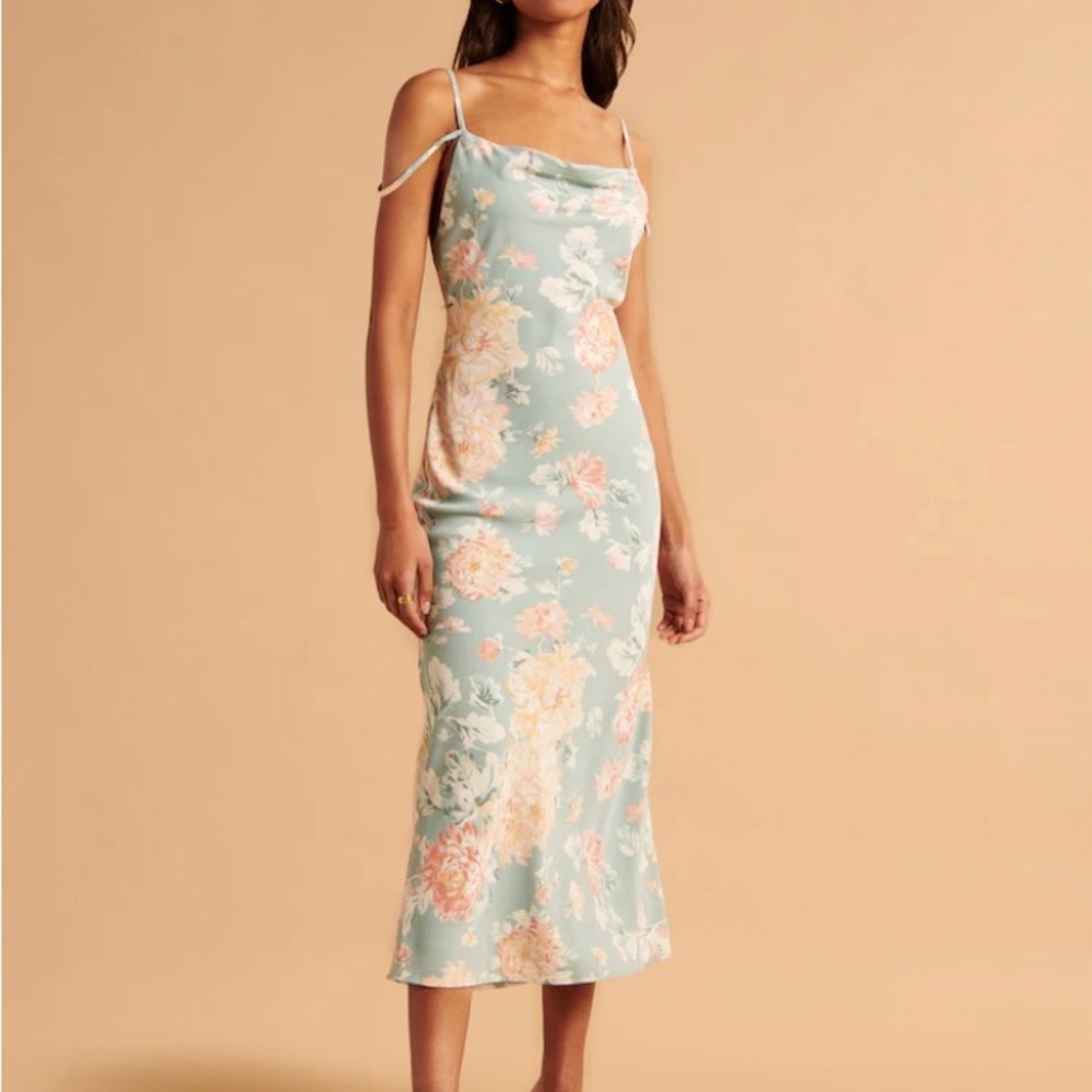 Cowl Neck Slip Maxi Dress